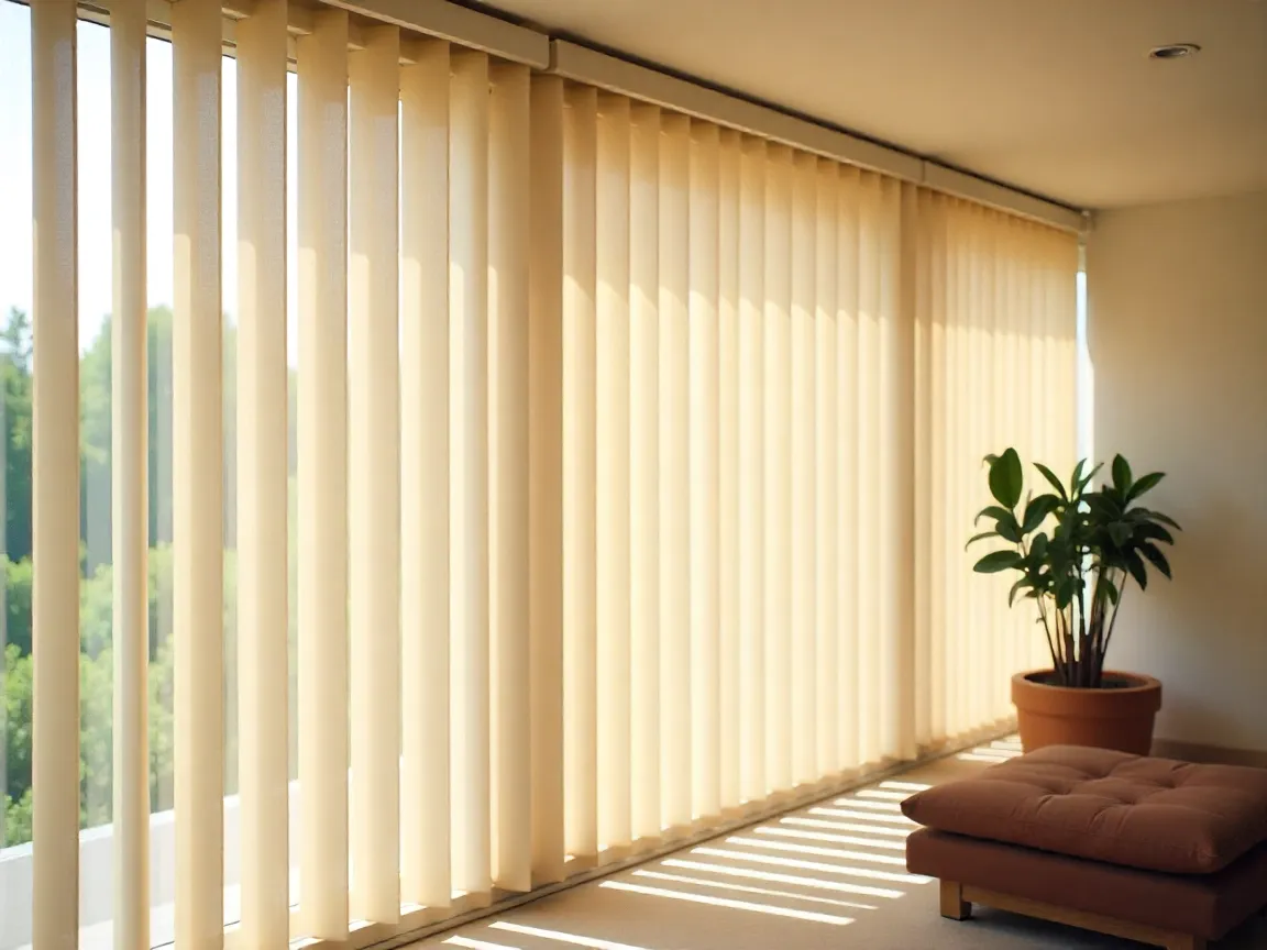 Vertical blinds for commercial spaces